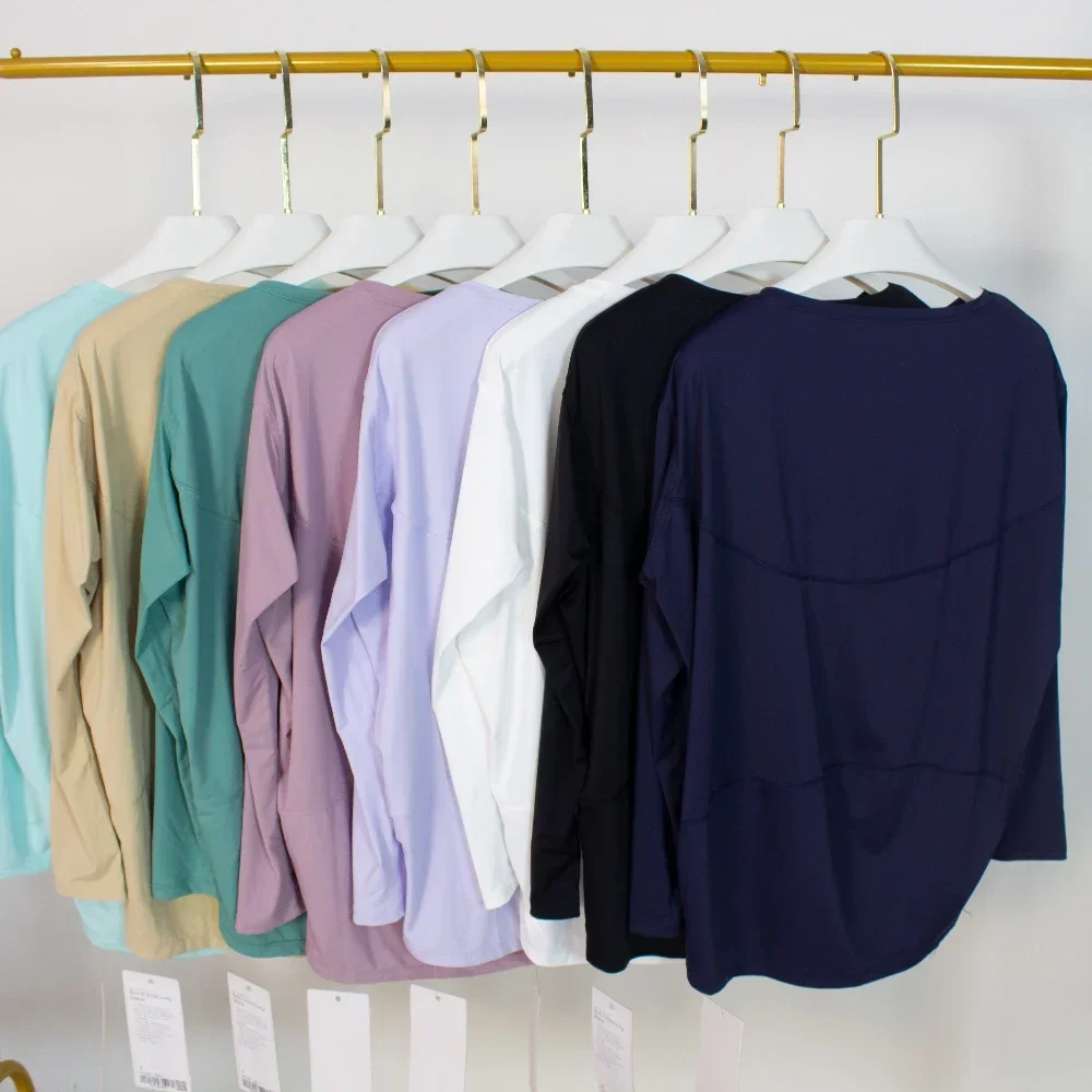 Lulu Back in Action Long Sleeve T-shirt for Women Breathable Comfortable Sports Long Sleeve Running Fitness Dance Loose Yoga Top
Lulu Back in Action Long Sleeve T-shirt for Women Breathable Comfortable Sports Long Sleeve Running Fitness Dance Loose Yoga Top