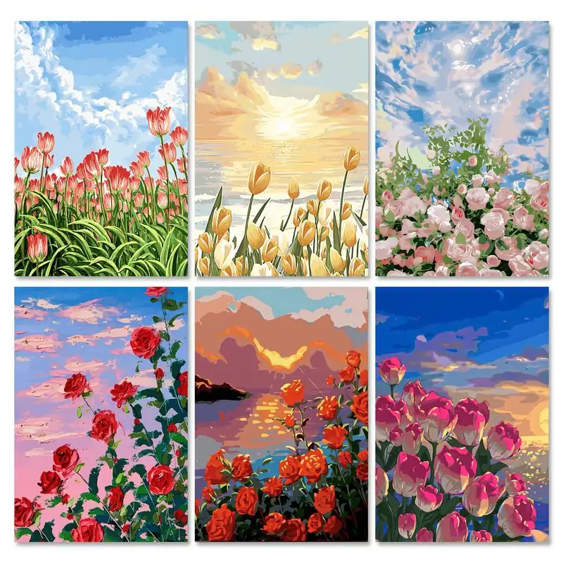 GATYZTORY Modern Painting by Numbers Frameless Flowers and Sky Decorative Paintings Oil Handpainted Adults Crafts Hobby
GATYZTORY Modern Painting by Numbers Frameless Flowers and Sky Decorative Paintings Oil Handpainted Adults Crafts Hobby