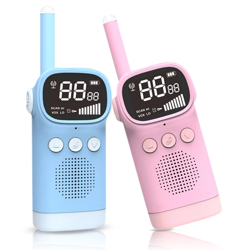 Walkie Talkie Kids Mini Portable 2 pcs 3km Long Range Mini Handheld Wireless Call Outdoor Interphone Toy for Children Gifts
Walkie Talkie Kids Mini Portable 2 pcs 3km Long Range Mini Handheld Wireless Call Outdoor Interphone Toy for Children Gifts