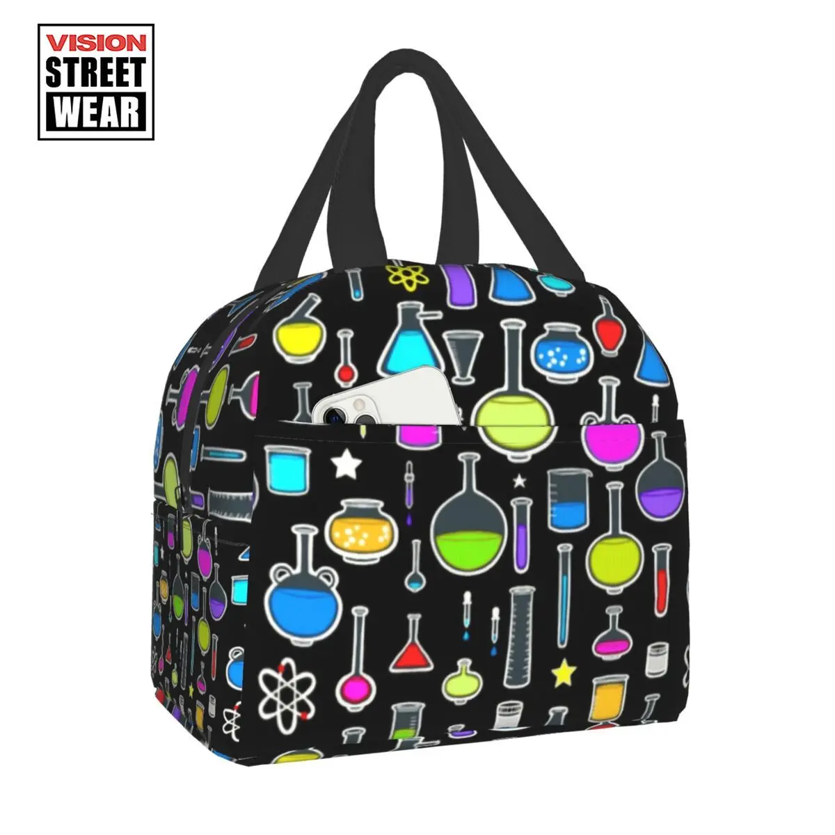 Beakers Laboratory Technology Insulated Lunch Bag For Work School Science Chemistry Chemical Resuable Cooler Thermal Bento Box
Beakers Laboratory Technology Insulated Lunch Bag For Work School Science Chemistry Chemical Resuable Cooler Thermal Bento Box