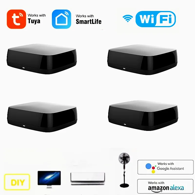 

Tuya Smart IR Universal Remote Controller,Smart Home TV DVD AUD Air Conditioner Via Smart Life Voice For Alexa Google Home