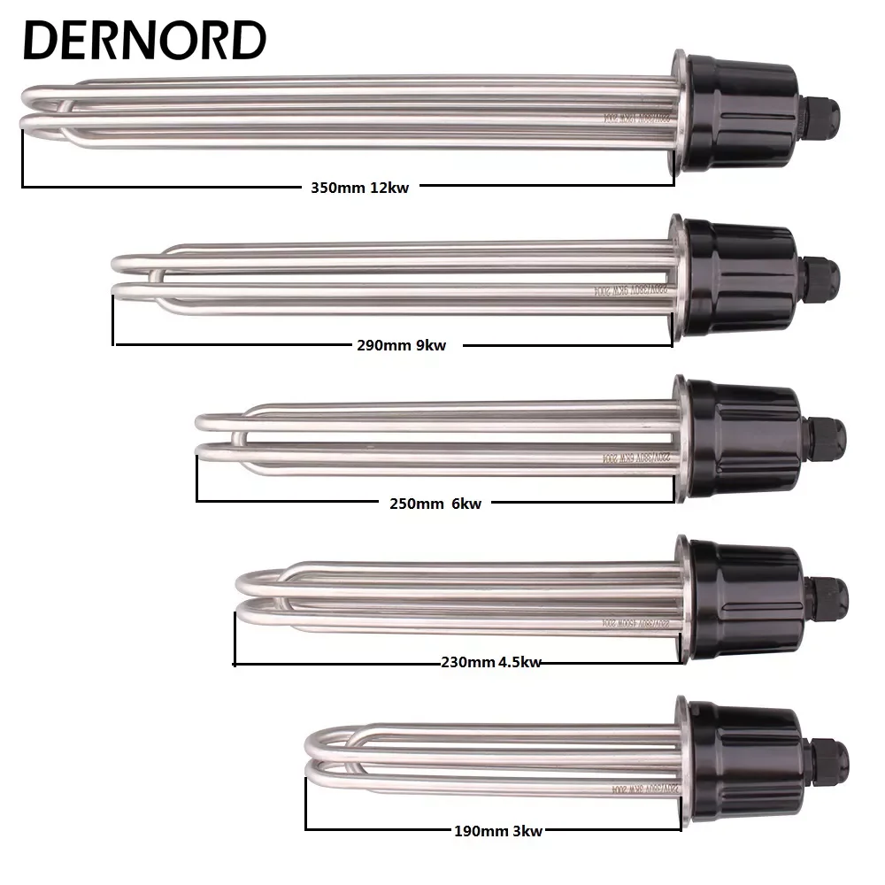DERNORD 2"Tri Clamp Brewing Heating Immersion Water Heater 220v/380v 3KW 4.5KW 6KW 9KW 12KW SUS304
DERNORD 2"Tri Clamp Brewing Heating Immersion Water Heater 220v/380v 3KW 4.5KW 6KW 9KW 12KW SUS304