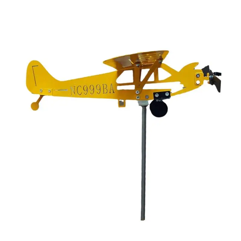 

Airplane Weathervane 3D Wind Spinner Plane Outdoor Roof Wind Direction Indicator Windmill Home Garden Decor