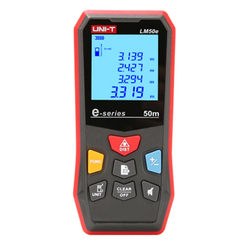 UNI-T LM50e Jarak Laser Meter Handheld Mini Laser Rangefinder Digital LCD Tape Range Finder Diastimeter
UNI-T LM50e Jarak Laser Meter Handheld Mini Laser Rangefinder Digital LCD Tape Range Finder Diastimeter