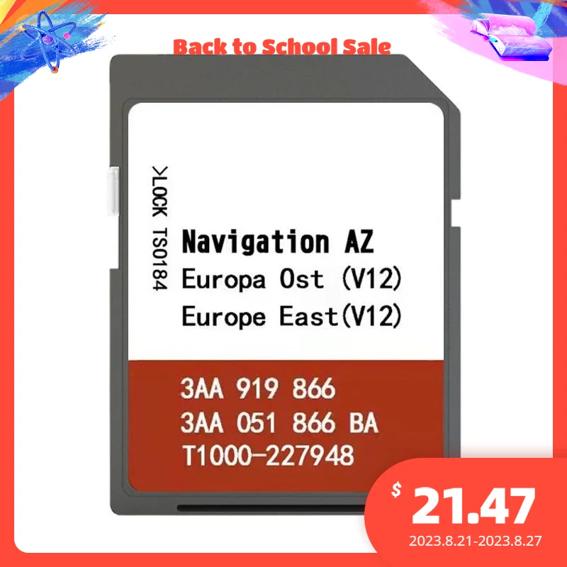 

NAVI SD CARD AZ V12 2020 EAST EUROPE OST SD KARTE MAP For SKODA AMUNDSEN + Plus With Free Anti Fog Flim