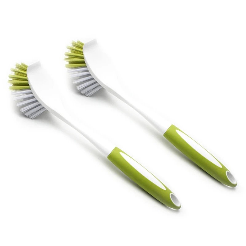 

2 Pcs Pan Cleaning Appliance Long Handle Brushes Dishwashing Cleaning Dish Brush with Hard Bristles for Sinks Pots M68E