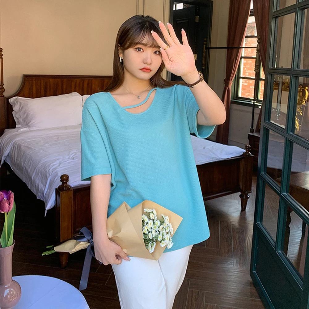 Black Green Yellow Casual Cheap Women's Clothing And Free Shipping Stitch Oversized Tee Short Sleeve T-shirts For Girls Summer
Black Green Yellow Casual Cheap Women's Clothing And Free Shipping Stitch Oversized Tee Short Sleeve T-shirts For Girls Summer