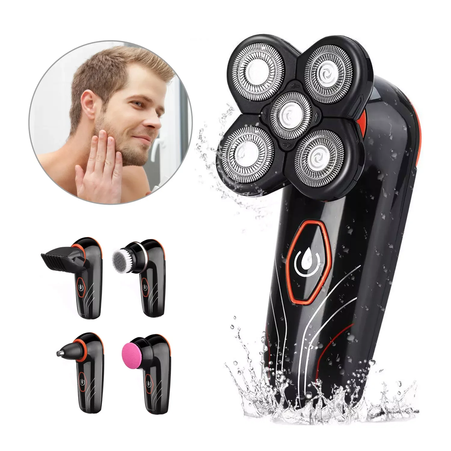 Men’s 5-in-1 Shaver & Grooming Kit Five-Headed Beard Cordless Hair Hair Trimmer Nose Trimmer Shaving Machine
Men’s 5-in-1 Shaver & Grooming Kit Five-Headed Beard Cordless Hair Hair Trimmer Nose Trimmer Shaving Machine