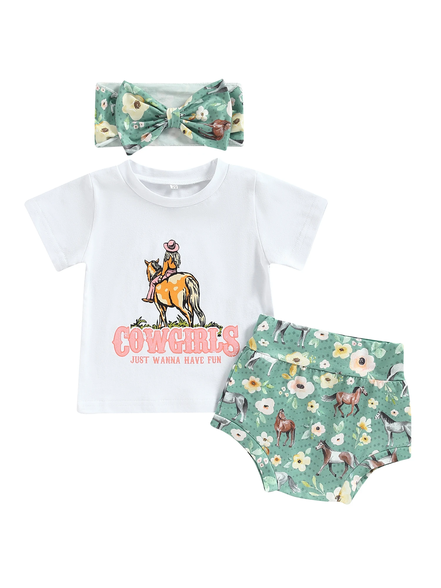 Newborn Infant Baby Girl Western Clothes Cow Print Short Sleeve T Shirt Cow Shorts Pants Headband Summer Clothes
Newborn Infant Baby Girl Western Clothes Cow Print Short Sleeve T Shirt Cow Shorts Pants Headband Summer Clothes