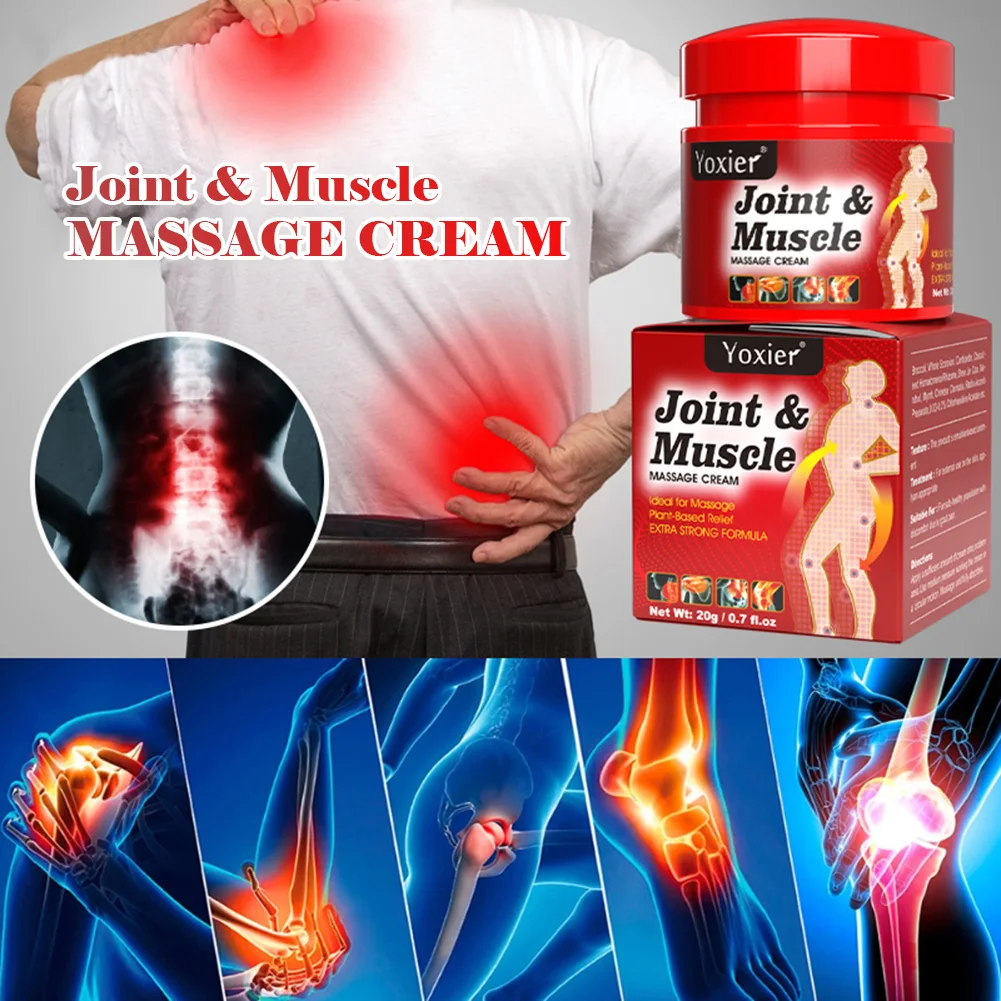 20g Joint Muscle Massage Cream Pain Cream Relieve Pain Rheumatoid Arthritis Muscle Pain Treatment Ointment Shoulder Joint Care
20g Joint Muscle Massage Cream Pain Cream Relieve Pain Rheumatoid Arthritis Muscle Pain Treatment Ointment Shoulder Joint Care