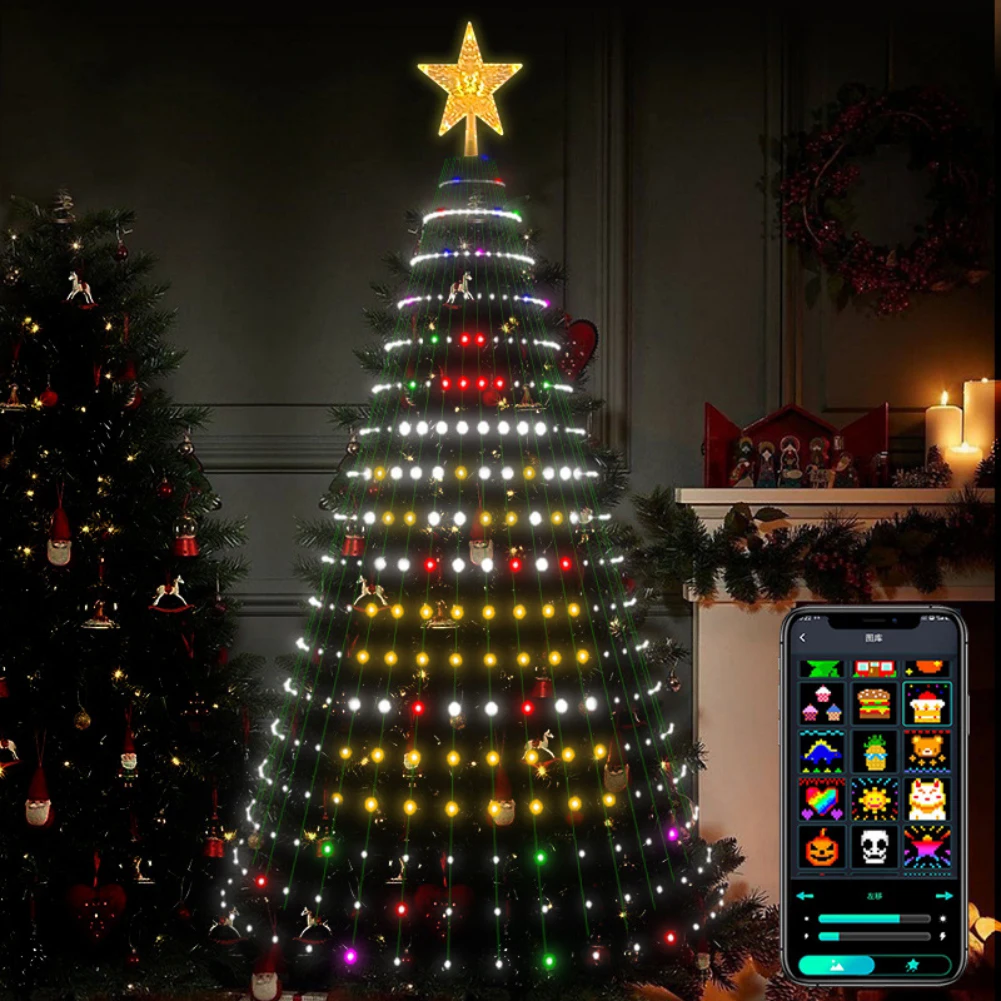 Christmas String Lights Remote APP Smart Control Christmas Tree Fairy Lights Modes Remote Waterproof 400 LED Lamp USA Standard
Christmas String Lights Remote APP Smart Control Christmas Tree Fairy Lights Modes Remote Waterproof 400 LED Lamp USA Standard