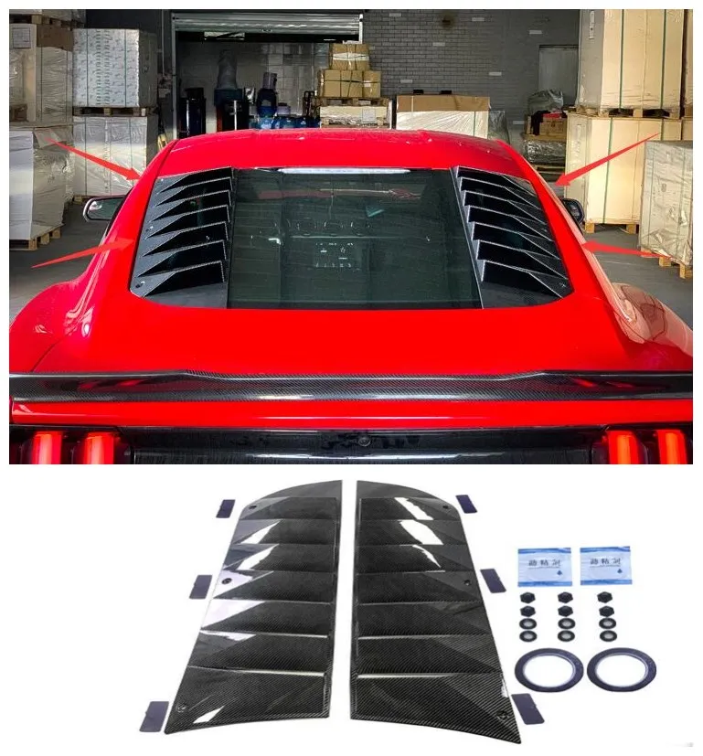 Для Ford Mustang 2015-2022, высококачественный АБС-пластик, черный и карбоновый материал, задние жалюзи для лобового стекла, рамка, молдинг, отделка, разветвители, крышка
Для Ford Mustang 2015-2022, высококачественный АБС-пластик, черный и карбоновый материал, задние жалюзи для лобового стекла, рамка, молдинг, отделка, разветвители, крышка
