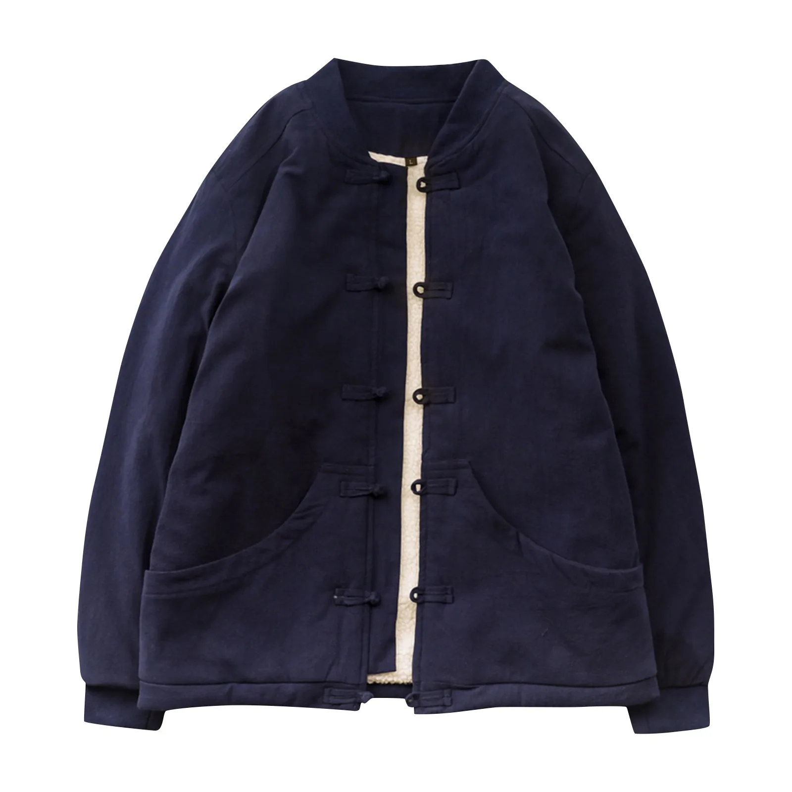 Fashion Men Casual Jacket Winter Coats Winter Mens Disc Buckle Stand Collar Plush Casual Cotton Coat Winter Warm Jackets For Men
Fashion Men Casual Jacket Winter Coats Winter Mens Disc Buckle Stand Collar Plush Casual Cotton Coat Winter Warm Jackets For Men