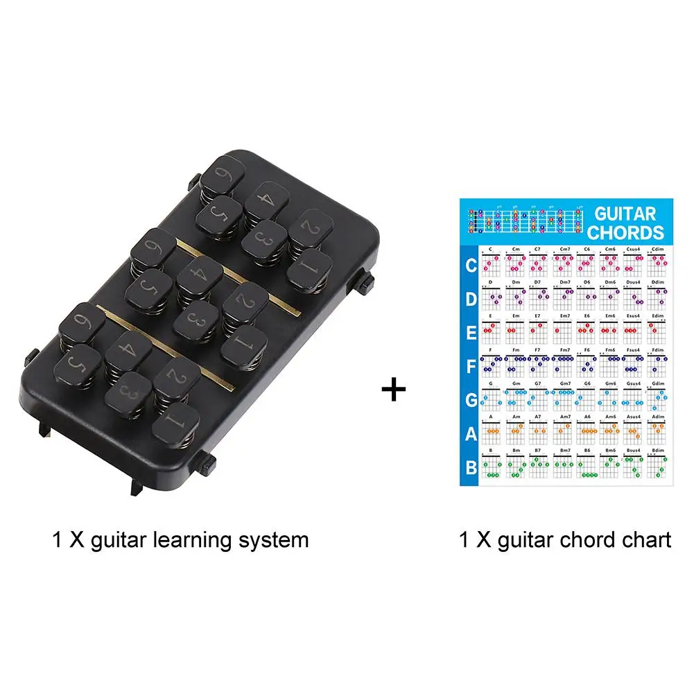 Beginner Folk Chord Guitar Trainng Device Learning System Assist And Chord Chart For Beginner Easy Playing Guitar Accessories
Beginner Folk Chord Guitar Trainng Device Learning System Assist And Chord Chart For Beginner Easy Playing Guitar Accessories