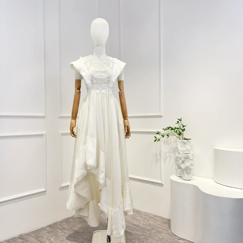 2023 White New Arrivals Spring Summer High Quality Linen Luxury Irregular Hemline Backless Handwork Long Dress for Woman
2023 White New Arrivals Spring Summer High Quality Linen Luxury Irregular Hemline Backless Handwork Long Dress for Woman