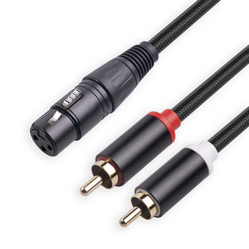 1m 2m 3 Audio RCA Y-Splitter Cable Male To 2 XLR 3 Pin Male Female Amplifiers For Mixing Microphones Tape Recorders Lines
1m 2m 3 Audio RCA Y-Splitter Cable Male To 2 XLR 3 Pin Male Female Amplifiers For Mixing Microphones Tape Recorders Lines