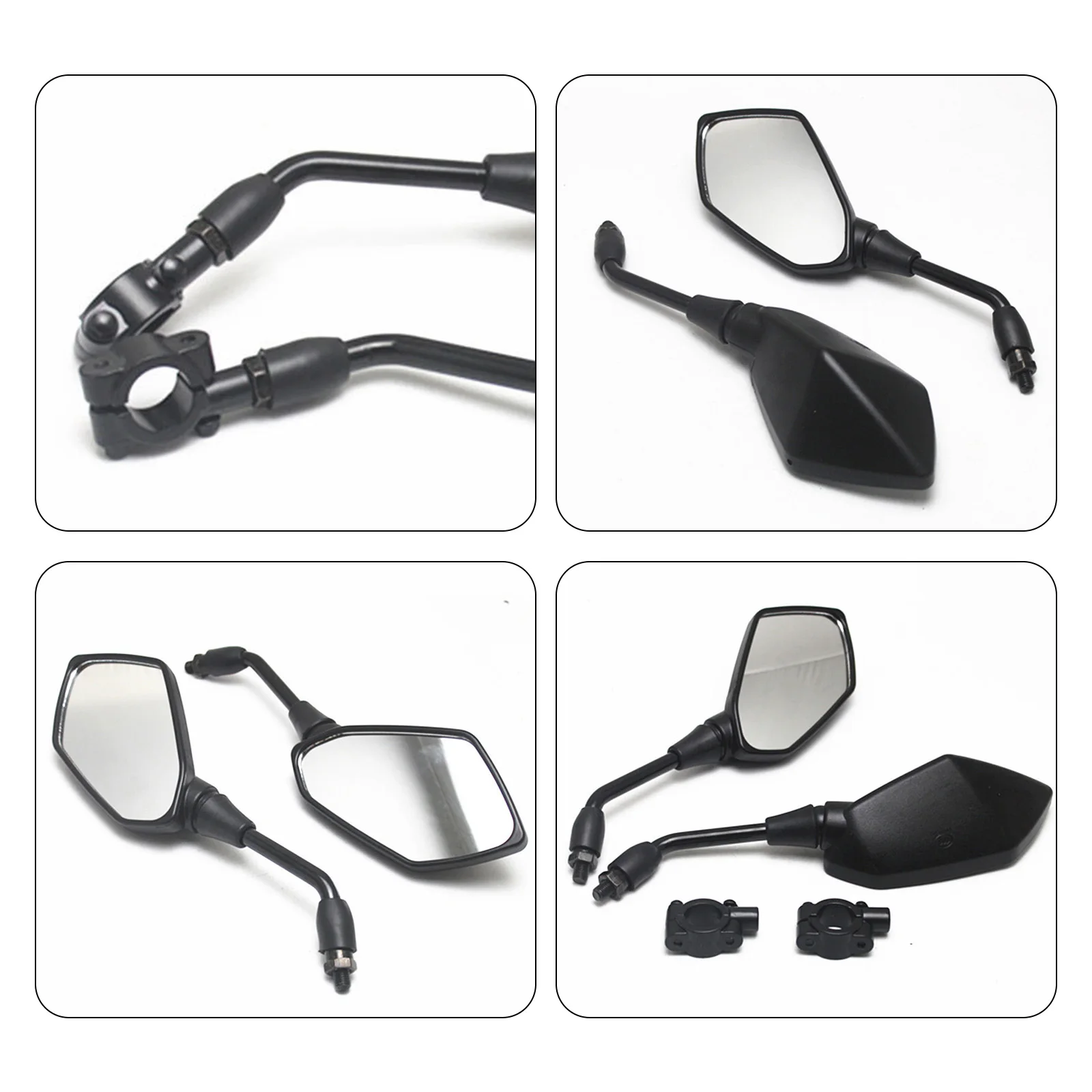 Motorcycle Rearview Mirror 2PC ABS Black Car The Mirror Surface Is Larger Than The Ordinary Rearview Mirror Clear Vision
Motorcycle Rearview Mirror 2PC ABS Black Car The Mirror Surface Is Larger Than The Ordinary Rearview Mirror Clear Vision