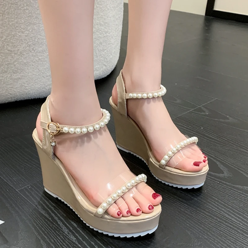 Size 35-40 Novelty Summer Women's Sandals Women's Wedge Super High Heels Women's Matching Daily Dress Shoes Rhinestone 2023
Size 35-40 Novelty Summer Women's Sandals Women's Wedge Super High Heels Women's Matching Daily Dress Shoes Rhinestone 2023