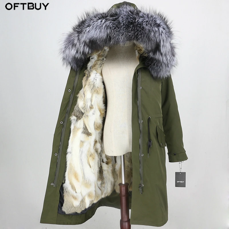 OFTBUY Waterproof Outerwear Parka Winter Jacket Women Real Fur Coat Silver Fox Fur Collar Hood Natural Rabbit Fur Liner Warm 
OFTBUY Waterproof Outerwear Parka Winter Jacket Women Real Fur Coat Silver Fox Fur Collar Hood Natural Rabbit Fur Liner Warm