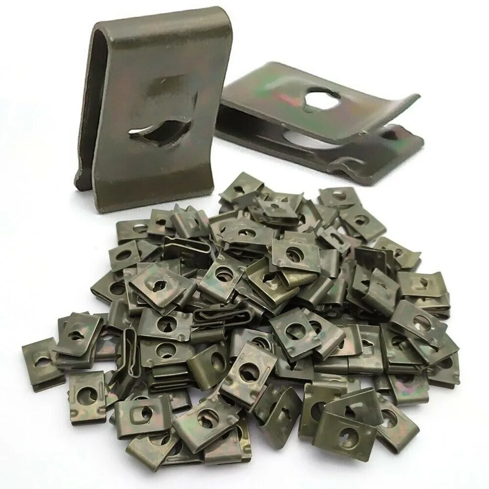 20Pcs For Car Bumper Fender Metal U-Type Clips Trim Panel Fastener Leaf Board Fastener Grommet Clips For Motorcycles Trucks
20Pcs For Car Bumper Fender Metal U-Type Clips Trim Panel Fastener Leaf Board Fastener Grommet Clips For Motorcycles Trucks