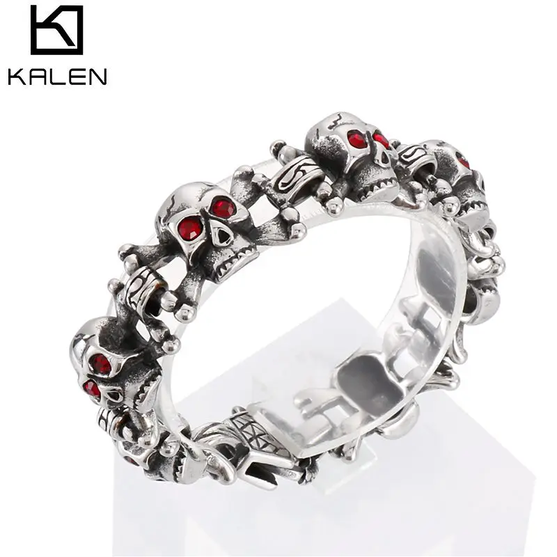 Stainless Steel Bracelet Skull Charm Bracelet For Vintage Cool Punk Style Men's Bracelet Jewelry
Stainless Steel Bracelet Skull Charm Bracelet For Vintage Cool Punk Style Men's Bracelet Jewelry
