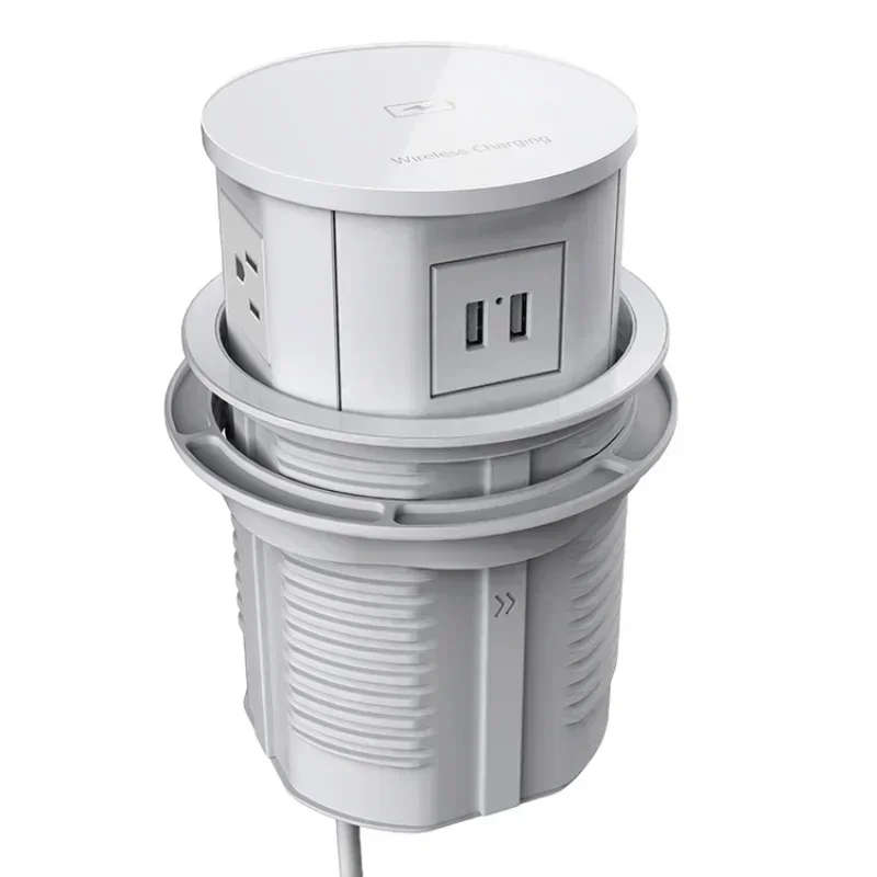 

Desktop outlet multi layer uk extension lead usb smart power pop up kitchen electric tower socket