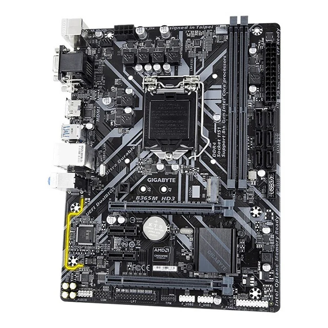 Gigabyte B365 game motherboard computer desktop host motherboard B365M-HD3 motherboard supports win7
Gigabyte B365 game motherboard computer desktop host motherboard B365M-HD3 motherboard supports win7