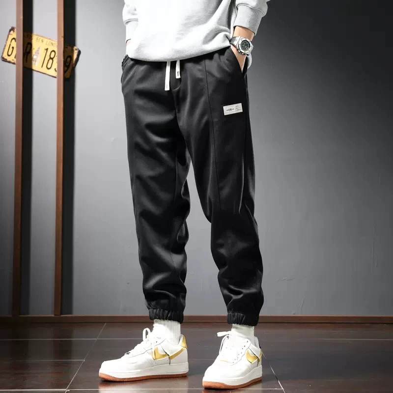 Black Sport Pants Men Casual Baggy Pencil Pants Autumn Streetwear Fashion Elastic Waist Joggers Trousers CP1969
Black Sport Pants Men Casual Baggy Pencil Pants Autumn Streetwear Fashion Elastic Waist Joggers Trousers CP1969