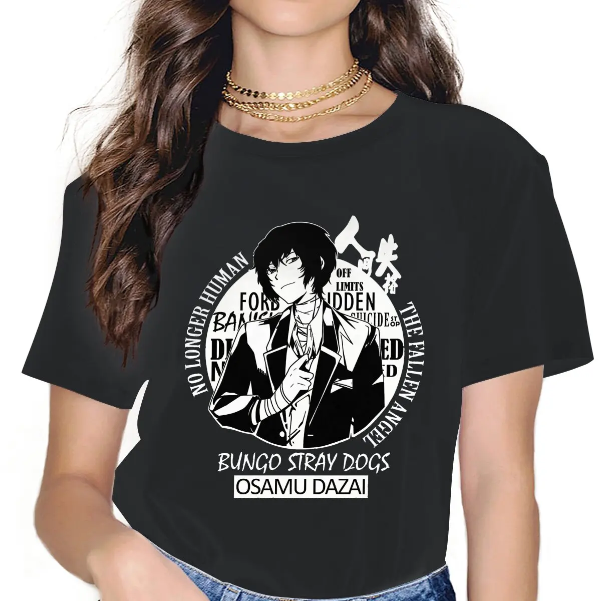 

Armed Detective Women Clothing Bungou Stray Dogs Wan Anime Graphic Female Tshirts Vintage Gothic Loose Tops Tee Kawaii