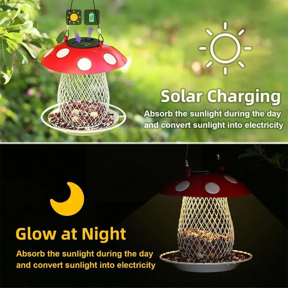 Подвесная металлическая кормушка для птиц, для дизайна грибов, для дикой природы, сада, уличная подвесная Солнечная кормушка для красных грибов Z3v4
Подвесная металлическая кормушка для птиц, для дизайна грибов, для дикой природы, сада, уличная подвесная Солнечная кормушка для красных грибов Z3v4