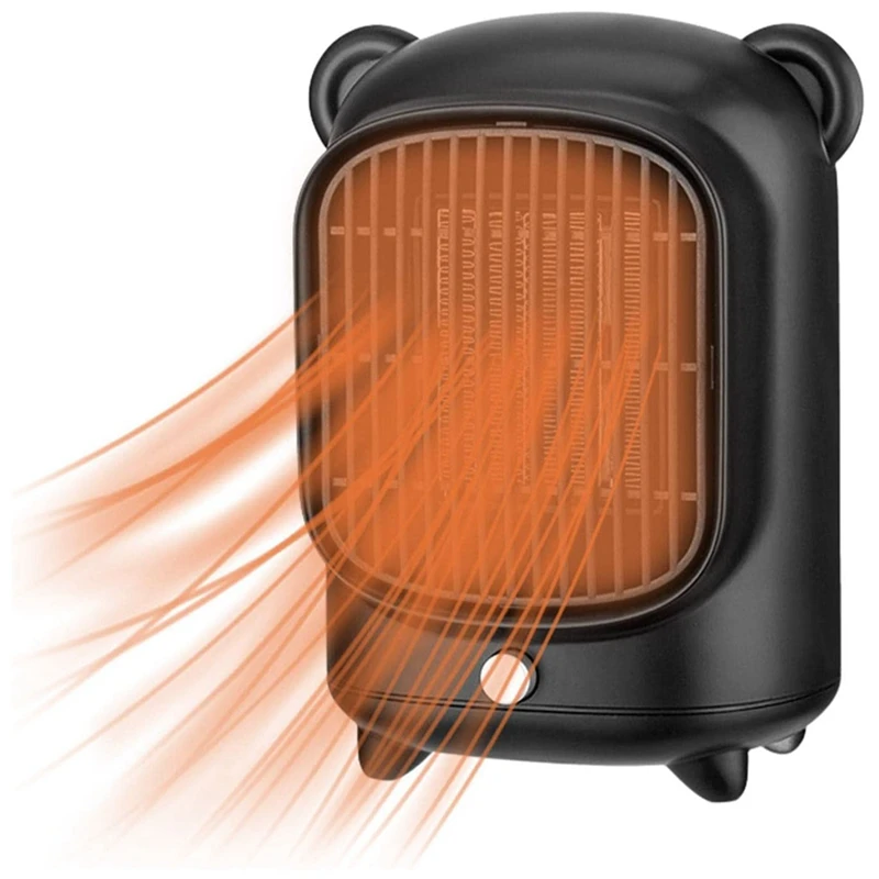 500W PTC Quiet Ceramic Portable Electric Heaters Oscillating Electric Heater EU Plug (Black)
500W PTC Quiet Ceramic Portable Electric Heaters Oscillating Electric Heater EU Plug (Black)