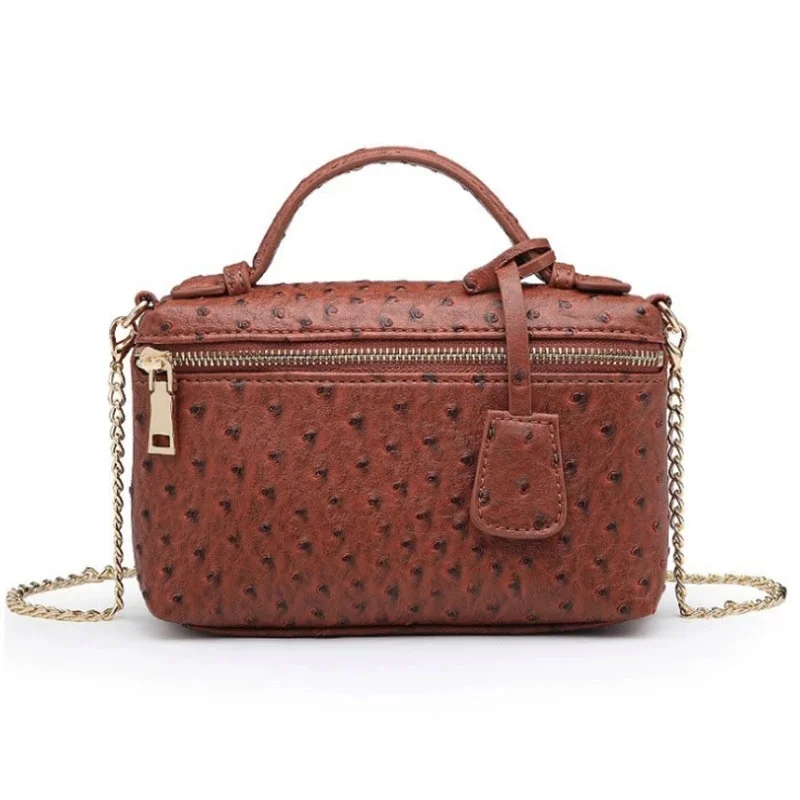 New Customized Designer Handbag Ostrich Pattern Leather Bags Women Clutch bag Party Evning Trendy Bag Ostrich Bag with Chain
New Customized Designer Handbag Ostrich Pattern Leather Bags Women Clutch bag Party Evning Trendy Bag Ostrich Bag with Chain