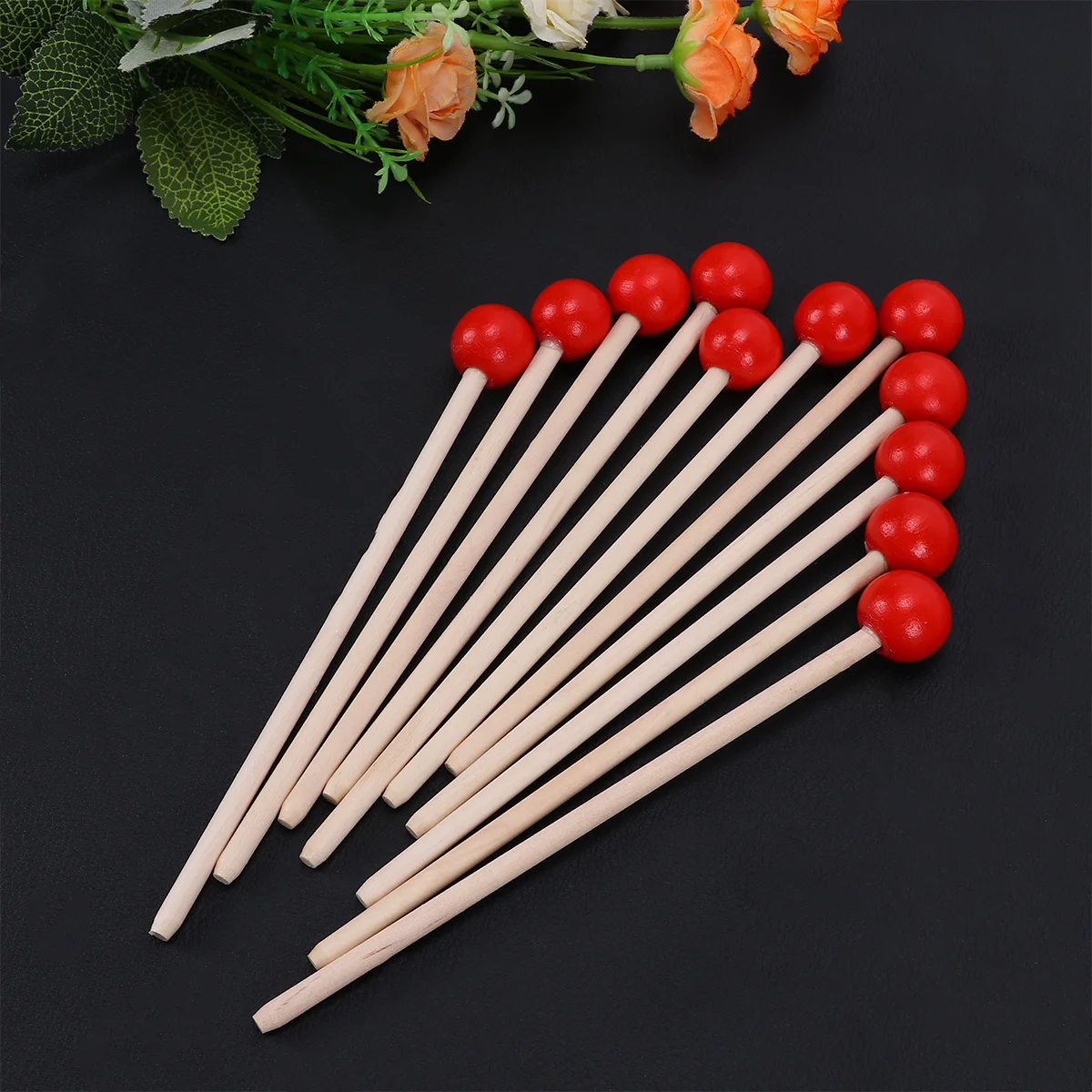 12pcs Percussion Mallets Sticks Multi Xylophone Chime Bell with Wood Handle Musical Instrument Supplies for Kids Toddler Red
12pcs Percussion Mallets Sticks Multi Xylophone Chime Bell with Wood Handle Musical Instrument Supplies for Kids Toddler Red