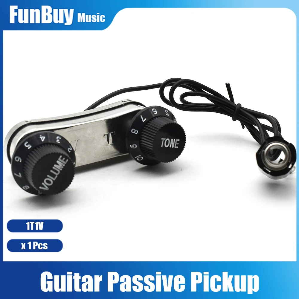 PS-700 Acoustic Guitar Passive EQ Preamp Piezo Pickup with 500K 1V1T Volume and Tone Control Knob Guitarra Accessories
PS-700 Acoustic Guitar Passive EQ Preamp Piezo Pickup with 500K 1V1T Volume and Tone Control Knob Guitarra Accessories