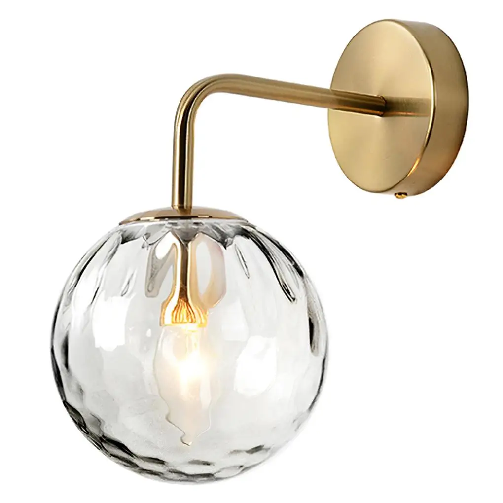 Wall Light Golden Glass Ball Lamp Clear Not Dazzling Night-light with Cable for Bedroom Kitchen Corridor Accessories
Wall Light Golden Glass Ball Lamp Clear Not Dazzling Night-light with Cable for Bedroom Kitchen Corridor Accessories