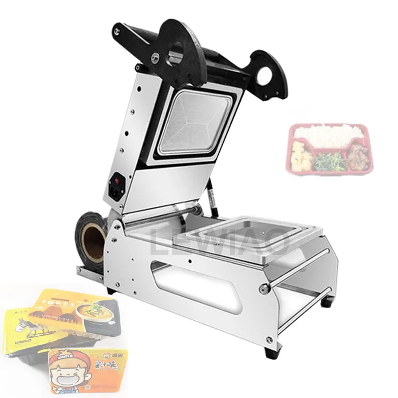 

Household Small Lunch Box Manual Tray Sealing Machine| Cooked Fast Food Sealer