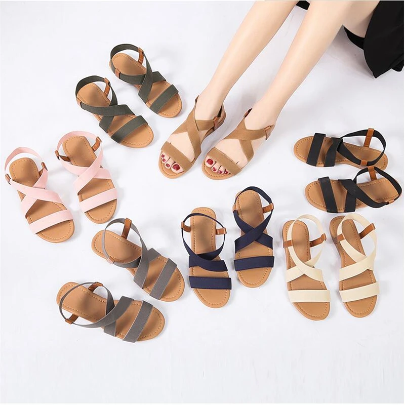 Women's Sandals Spring Summer Ladies Shoes Low Heel Anti Skidding Beach Shoes Peep-toe Casual Walking Flat Sandalias Female
Women's Sandals Spring Summer Ladies Shoes Low Heel Anti Skidding Beach Shoes Peep-toe Casual Walking Flat Sandalias Female