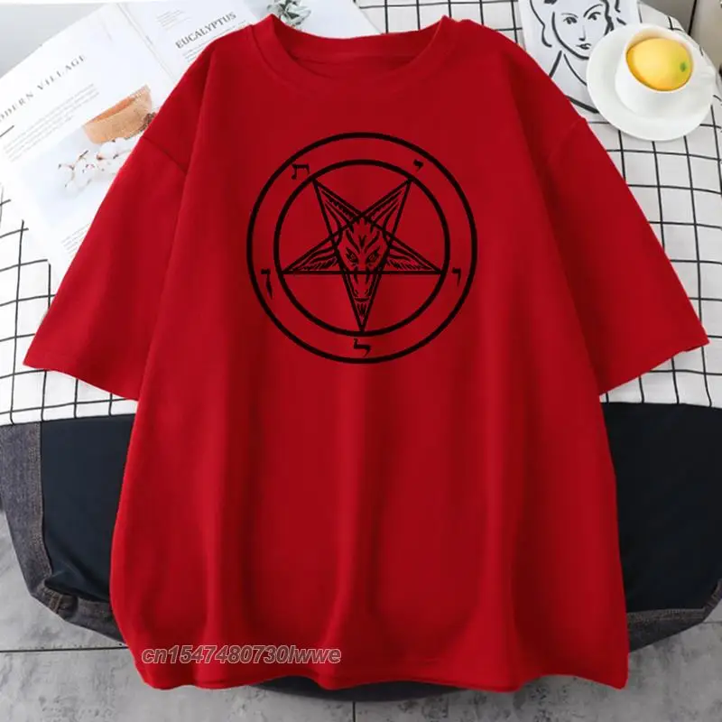 Pentagram Gothic Occult Satan Hot Sale Men/Women T Shirt Oversize T-Shirt Simplicity Brand T-Shirts New 100% Cotton Men Tops
Pentagram Gothic Occult Satan Hot Sale Men/Women T Shirt Oversize T-Shirt Simplicity Brand T-Shirts New 100% Cotton Men Tops