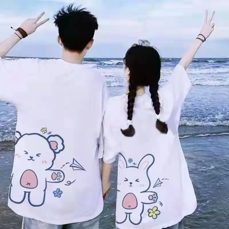 Парная одежда, футболка с коротким рукавом для студентов, новинка 2022, модная нишевая свободная универсальная черно-белая версия ins design sense
Парная одежда, футболка с коротким рукавом для студентов, новинка 2022, модная нишевая свободная универсальная черно-белая версия ins design sense