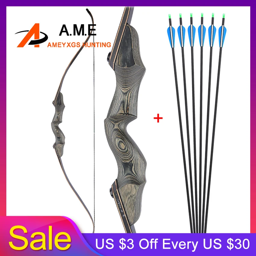60" American Hunting Bow 25-60lbs Recurve Bow Takedown RH Tech Wood Handle 6PCS Carbon Arrow for Shooting Achery Bow Arrow Set
60" American Hunting Bow 25-60lbs Recurve Bow Takedown RH Tech Wood Handle 6PCS Carbon Arrow for Shooting Achery Bow Arrow Set
