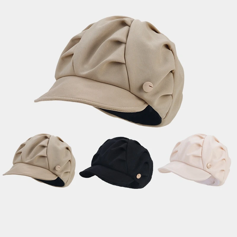 Short Brim Solid Color Outdoor Shade Soft Roof Women Hat Spring Autumn Korean Version Fold Women Peaked Cap Beret
Short Brim Solid Color Outdoor Shade Soft Roof Women Hat Spring Autumn Korean Version Fold Women Peaked Cap Beret