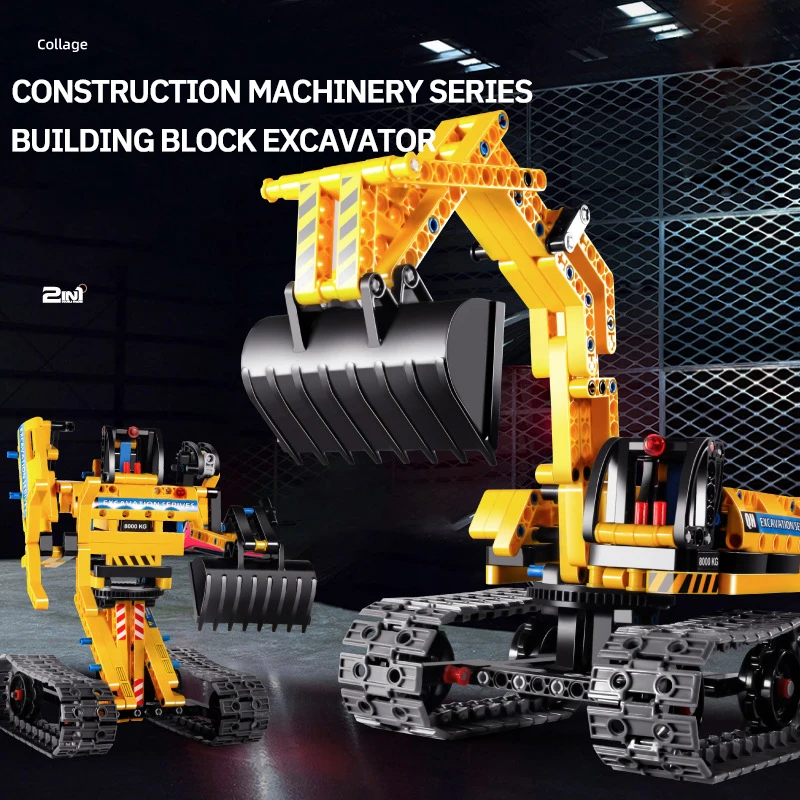 2In1 Construction Machinery Series Building Block Excavator Engineering Car Tech Building Blocks Toys For Children Gift
2In1 Construction Machinery Series Building Block Excavator Engineering Car Tech Building Blocks Toys For Children Gift