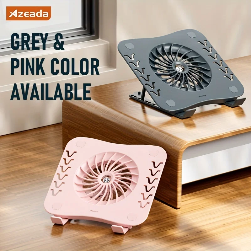 Foldable Laptop Stand with Heat Sink and Cooling Fan, Macbook Tablet Cooling Pad Stand with Silent Fan, Laptop Accessory Table
Foldable Laptop Stand with Heat Sink and Cooling Fan, Macbook Tablet Cooling Pad Stand with Silent Fan, Laptop Accessory Table