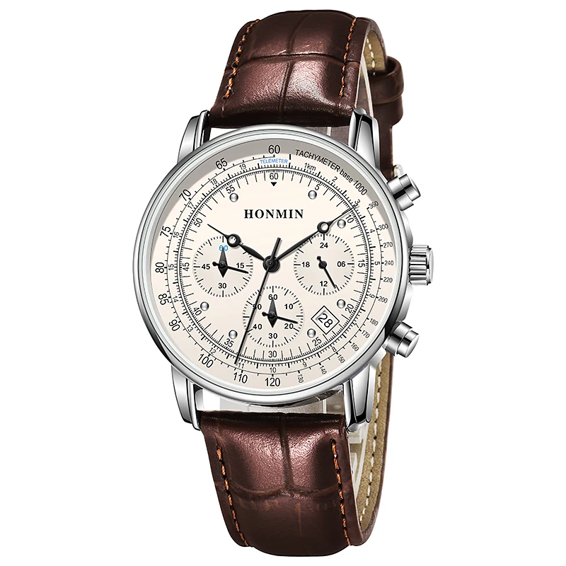 2022 New Fashion Business Luxury Brand Honmin Genuine Multifunctional Full-automatic Calendar Quartz Watch
2022 New Fashion Business Luxury Brand Honmin Genuine Multifunctional Full-automatic Calendar Quartz Watch