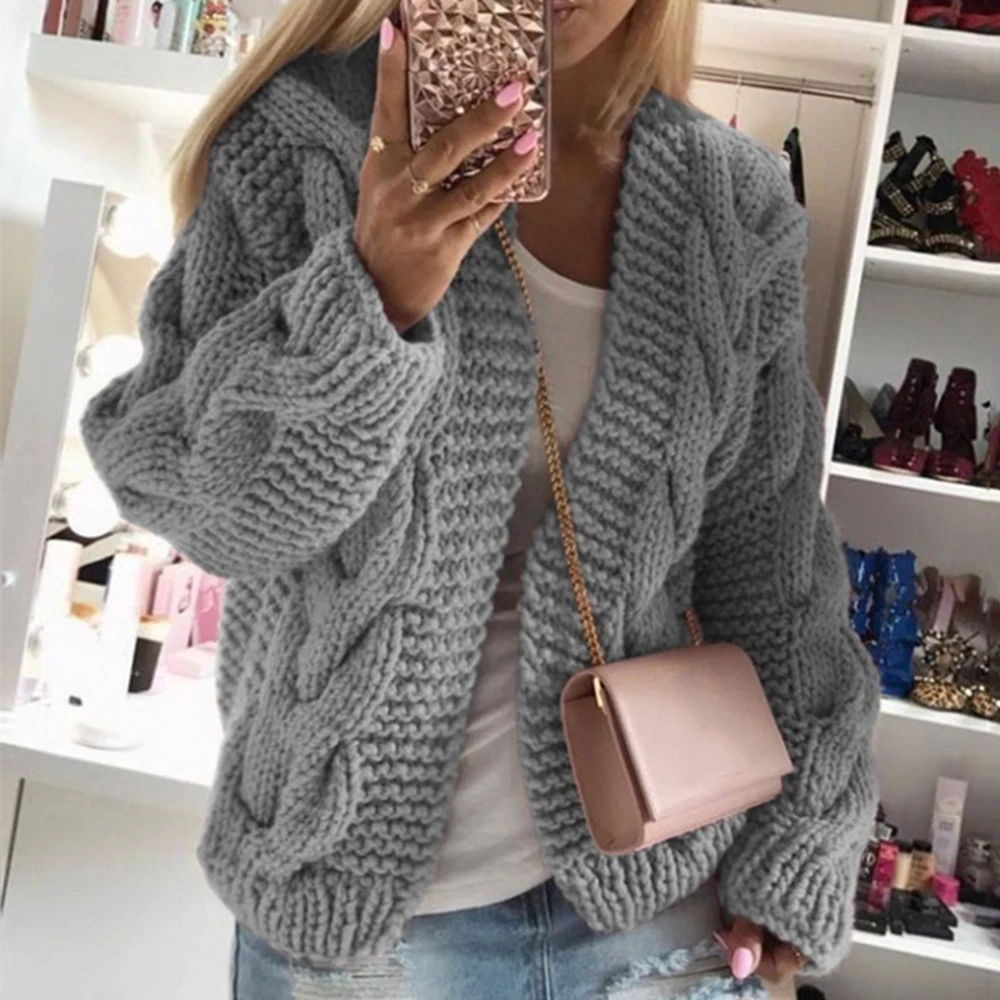 Women Winter New FashionCardigan Warm V Neck Oversized Button Knitted Sweater Antumn Hollow Long Lantern Sleeve Short Knitwear
Women Winter New FashionCardigan Warm V Neck Oversized Button Knitted Sweater Antumn Hollow Long Lantern Sleeve Short Knitwear