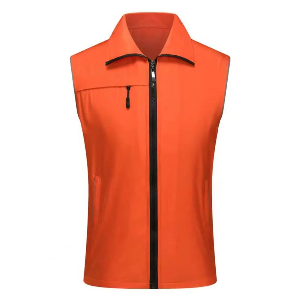 Outdoor Vest Solid Color Sleeveless Lapel Zipper Closure Men's Women's Work Vest Breathable Volunteer Community Uniform Outwear
Outdoor Vest Solid Color Sleeveless Lapel Zipper Closure Men's Women's Work Vest Breathable Volunteer Community Uniform Outwear