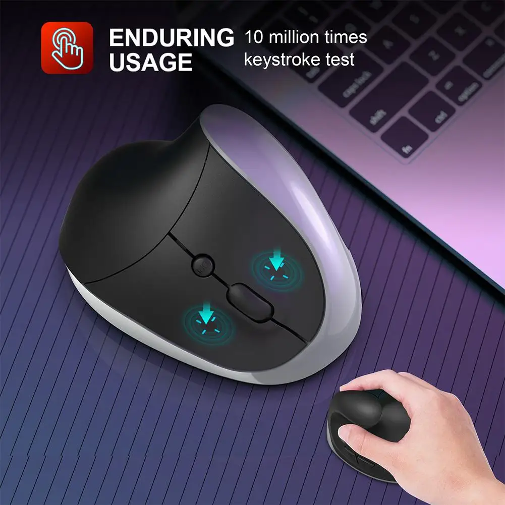 2.4G Wireless Mouse 2400dpi Ergonomic Vertical Grip Office Gaming Mouse Plug-Play For Desktop Laptop
2.4G Wireless Mouse 2400dpi Ergonomic Vertical Grip Office Gaming Mouse Plug-Play For Desktop Laptop