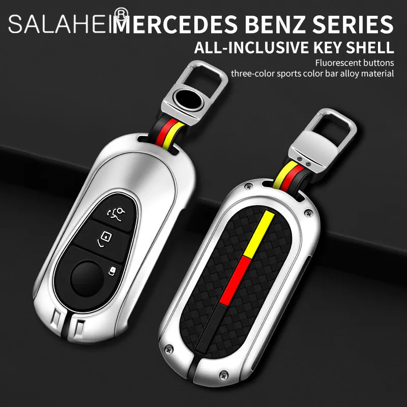 Мягкий трехцветный чехол для ключа из цинкового сплава для Mercedes Benz 2021 S Class W223 W206 S350L S400L S500L, аксессуары 
Мягкий трехцветный чехол для ключа из цинкового сплава для Mercedes Benz 2021 S Class W223 W206 S350L S400L S500L, аксессуары