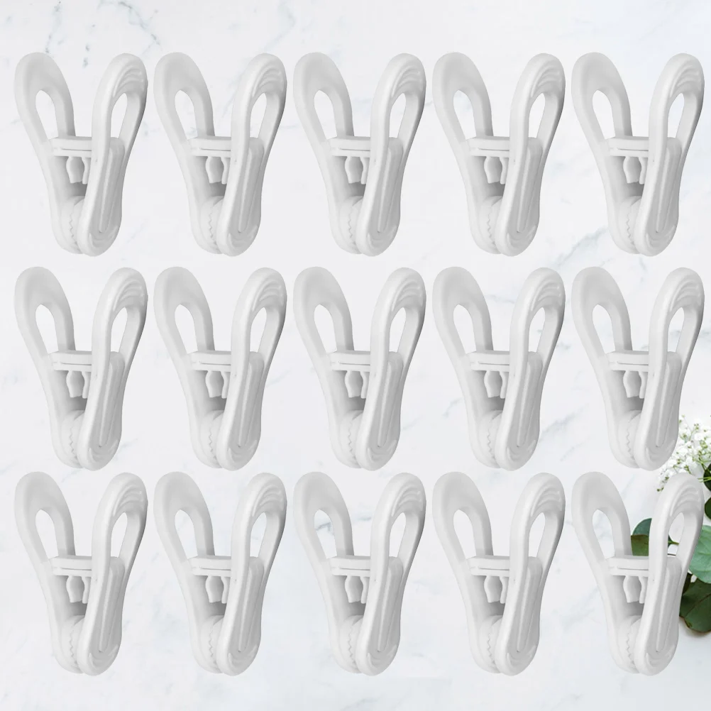 25 Pcs Plastic Towel Clips Bright Color Multi-purpose Windproof Clothespin Clothes Drying Hanger for Clothesline Utility (White)
25 Pcs Plastic Towel Clips Bright Color Multi-purpose Windproof Clothespin Clothes Drying Hanger for Clothesline Utility (White)
