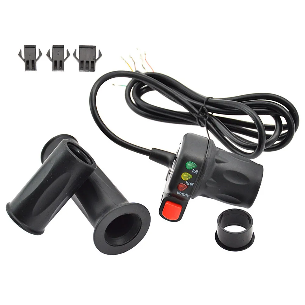 36V/48V Electric Bike Ebike Scooter Right Hand Throttle With Power Display 1 Pair Ebike Scooter Replacement Parts Black
36V/48V Electric Bike Ebike Scooter Right Hand Throttle With Power Display 1 Pair Ebike Scooter Replacement Parts Black